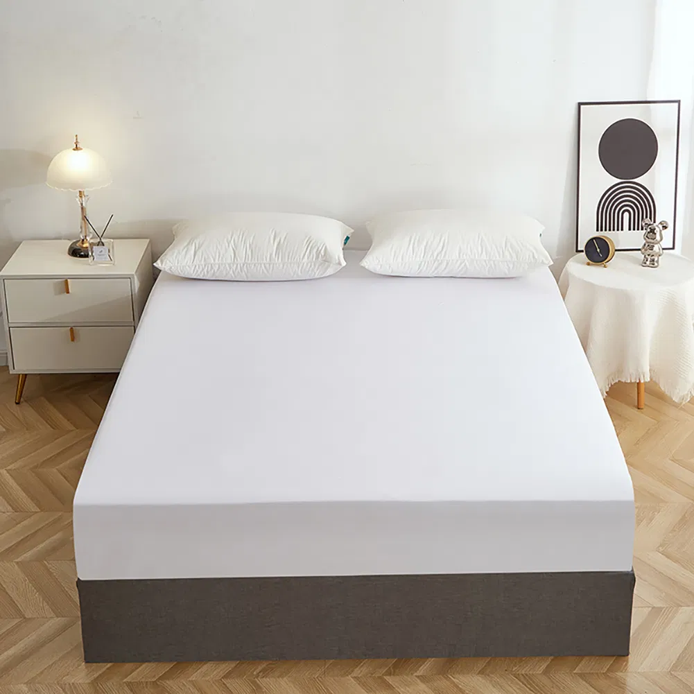 100% Bamboo Bed Sheets 2024 Queen King Like Mulberry Silk Organic Bamboo Sheets Bedding Set 300tc Flat Sheet