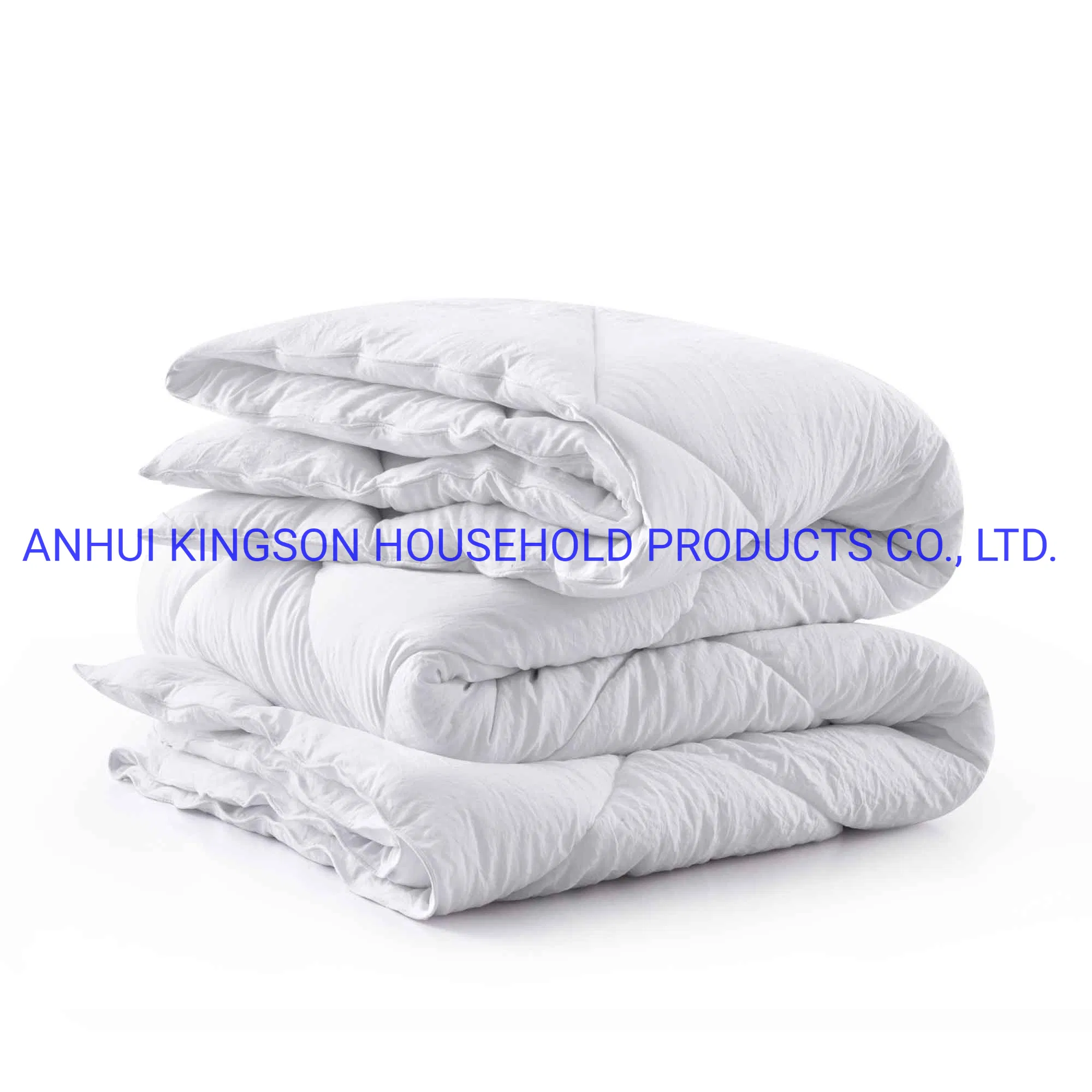 Luxurious White Goose Down Comforter King Size Duvet Insert All Seasons Solid White Hypo-Allergenic