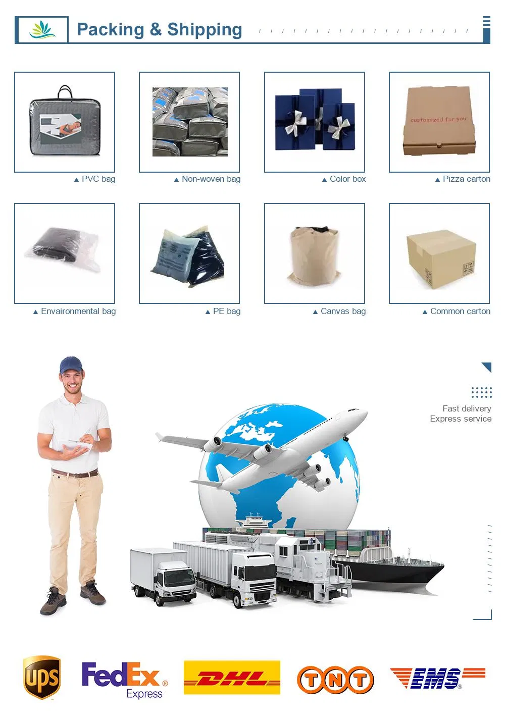 Packaging and Shipping Details