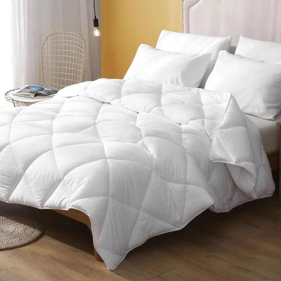 High Quality Quilted Down Alternative Duvet Insert Solid Cotton Comforter for Wholesale