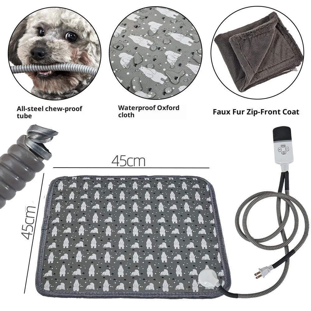 Waterproof Winter Pet Heating Pad 110V Electric Blanket for Dogs Pet Product Living Room Use