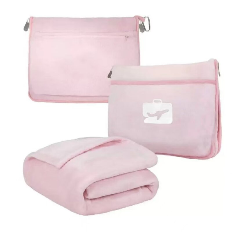 Polyester Travel Blanket of Coral Fleece Hometextile Wholesale Throw