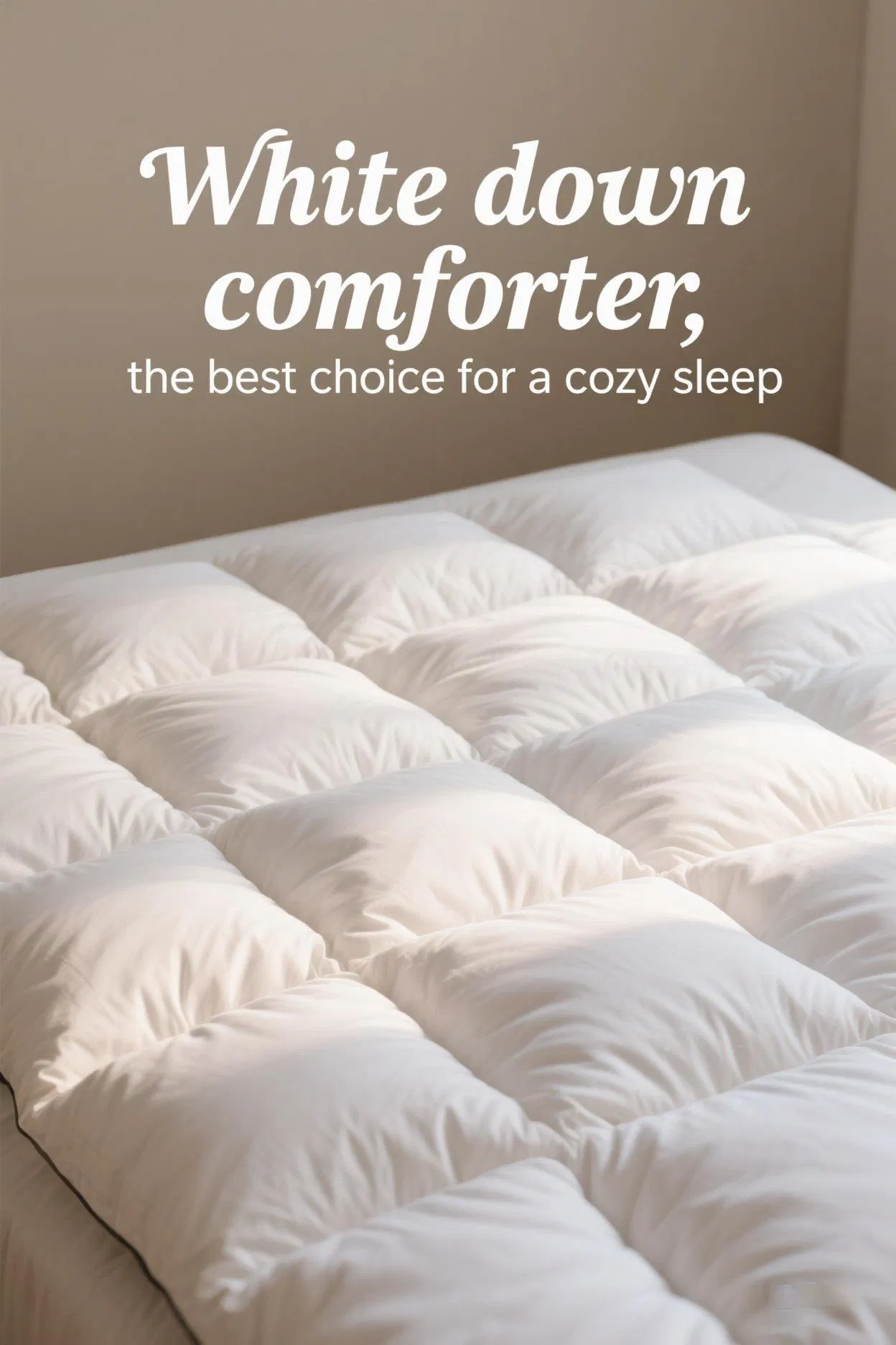 Lightweight Feather Down Comforter 100% Cotton Cover Summer Warm Weather Feather Quilt Thin All-Season Duvet Insert