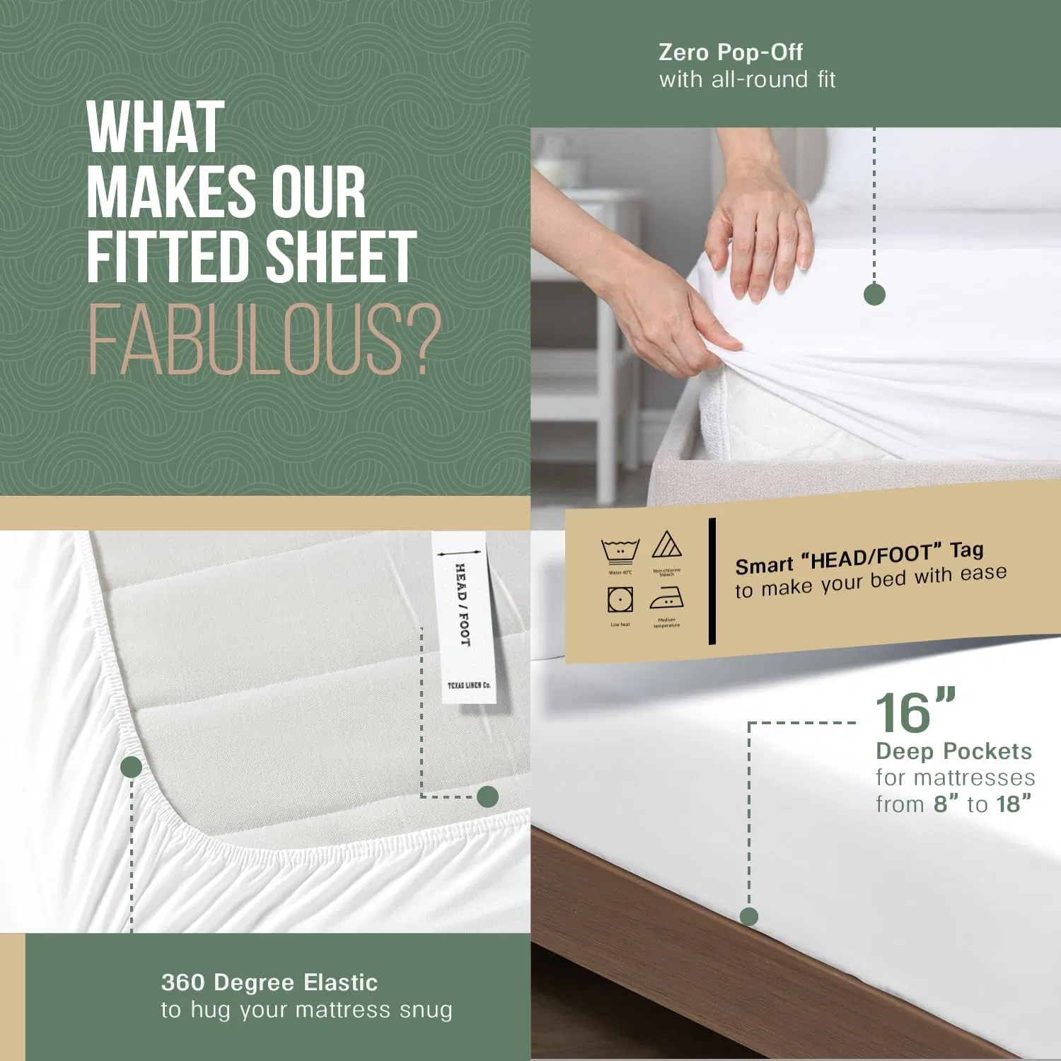 Luxurious 100% Organic Cotton King Size Cooling Sheets