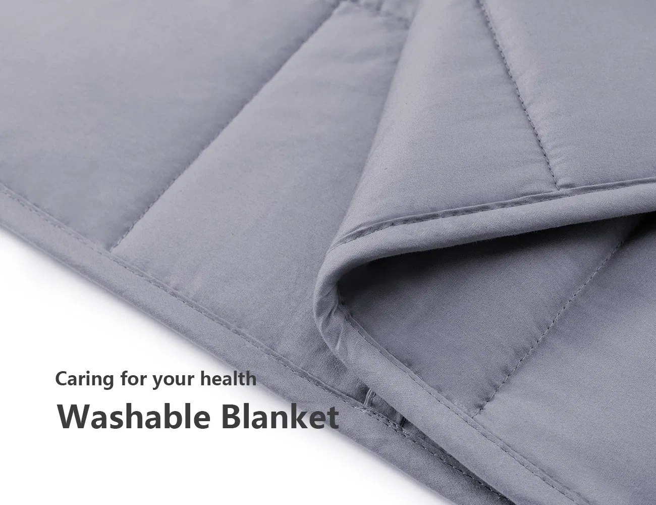 Cotton Weighted Blanket Cooling Breathable Heavy Blanket for All Season