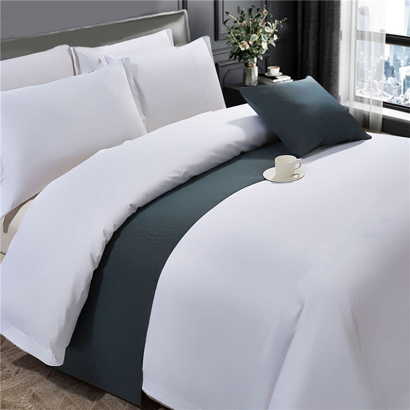 OEM/ODM Wholesale Luxury White 100% Cotton Bedsheet Quilt Comfoter Duvet Hotel Bedding Set