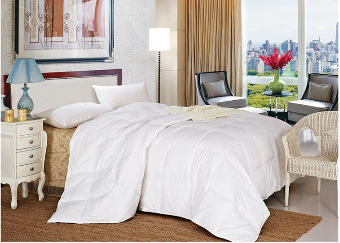 China Manufacturer Wholesale 30% White Duck Down 70% Feather Custom Box Baffles Design All Season Hotel / Home Bedding Comforter Duvet Insert