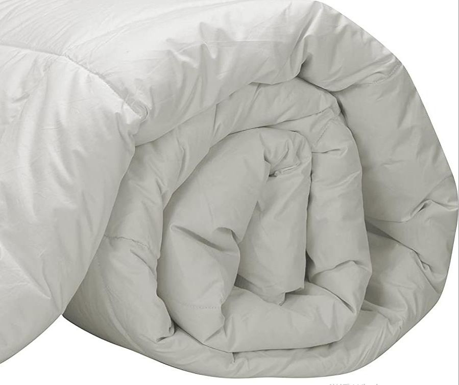 Down Alternative Comforter (Grey, Queen) - All Season Quilted Comforter - Duvet Insert with Corner Tabs - Winter Summer Warm Fluffy