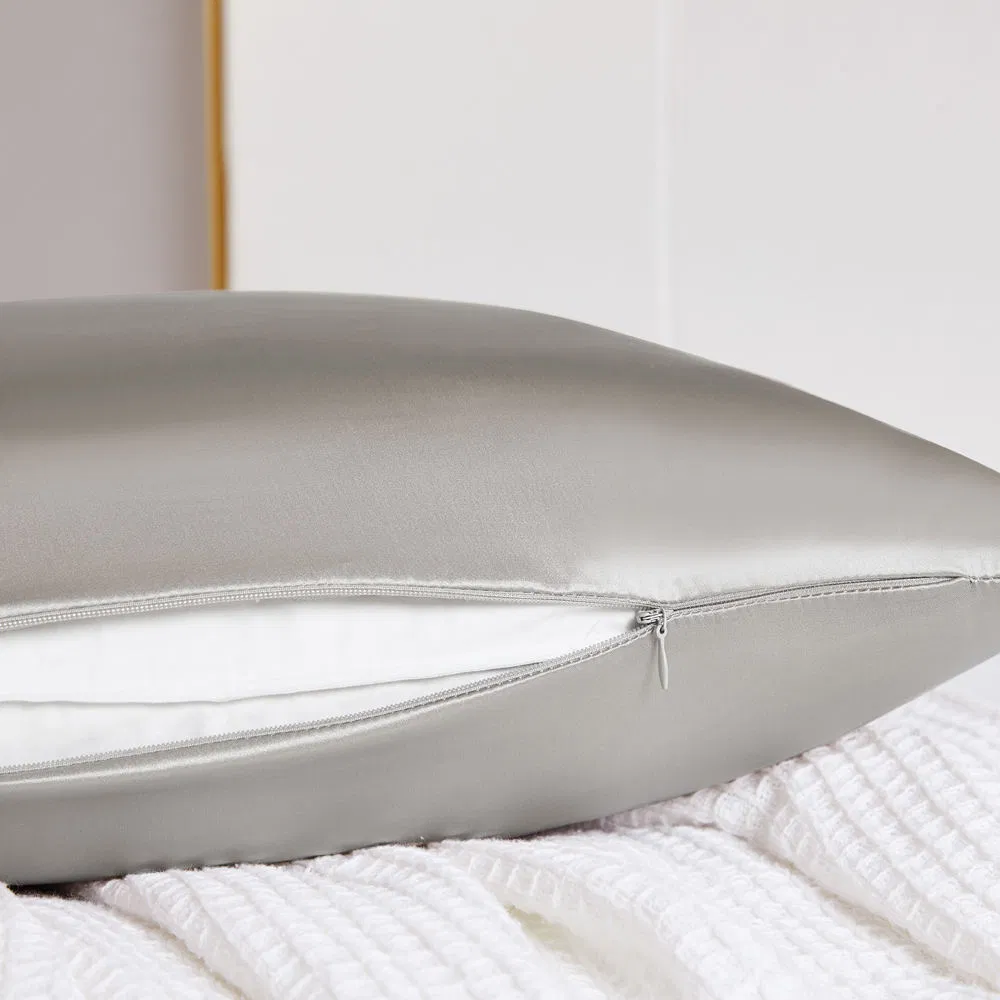 Soft Silver Mulberry Silk Pillowcase for Ultimate