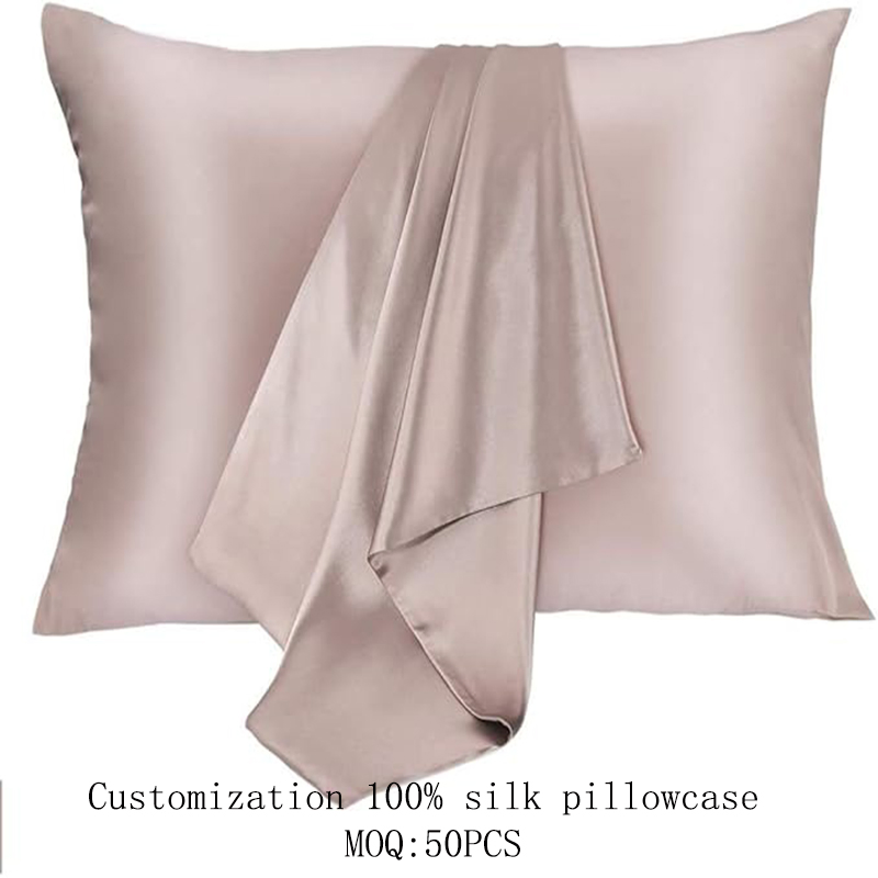 Envelop Solid Color Silk Pillowcase for Sleep