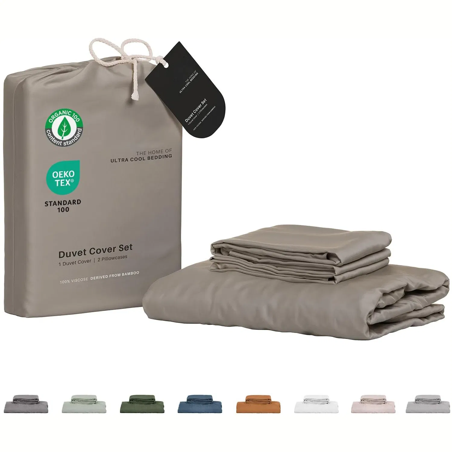 Queen Sheets by 100% Organic Viscose Derived From Bamboo Bed Sheet Set