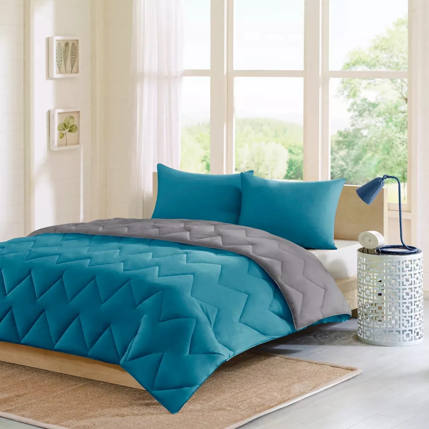 Factory Supply Down Alternative Duvet, Wholesale Polyester Bedding Sleeping Duvet, Reversible Dyed Color Microfiber Duvet, Custom Design Hollow Fiber Duvet