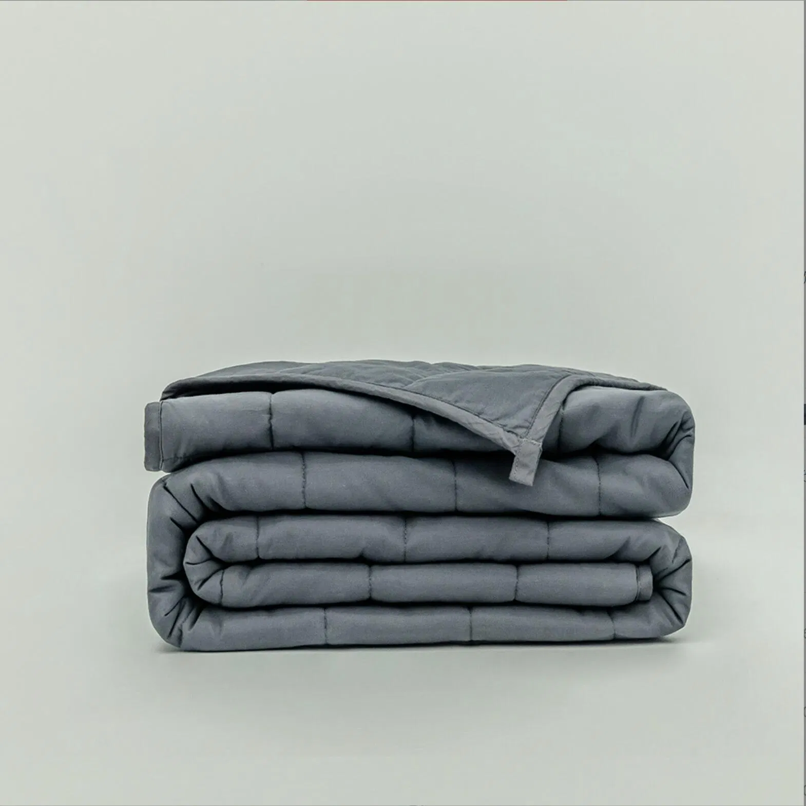 Gray Color Sleep Helping Cotton Gravity Weighted Blanket