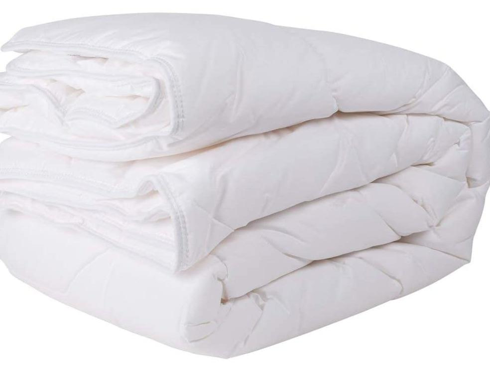 Down Alternative Comforter (Grey, Queen) - All Season Quilted Comforter - Duvet Insert with Corner Tabs - Winter Summer Warm Fluffy