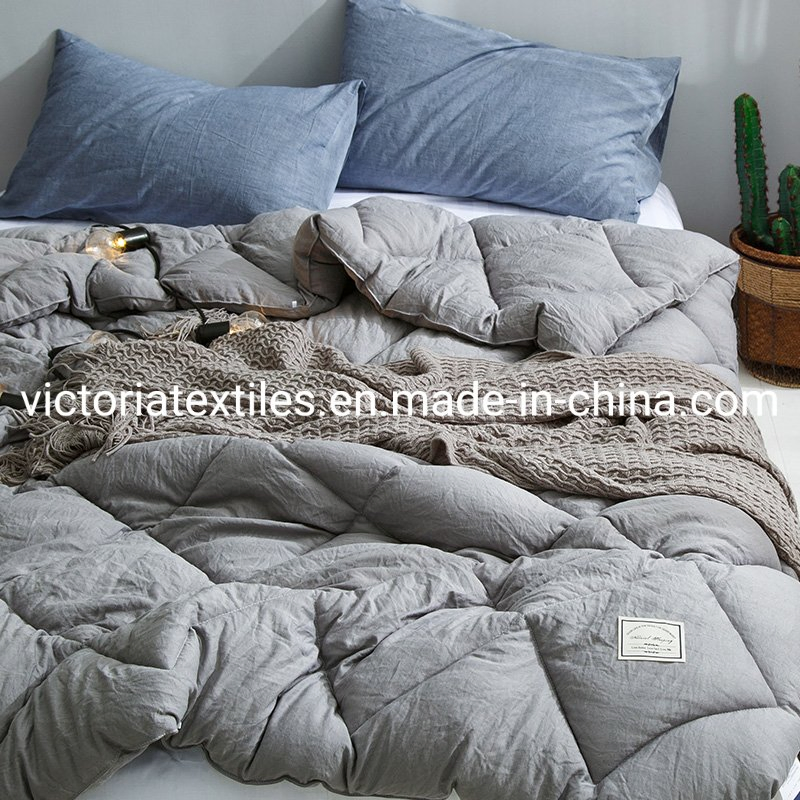 Bedding Comforter Duvet Insert - Quilted Comforter with Corner Tabs - Box Stitched Down Alternative Comforter