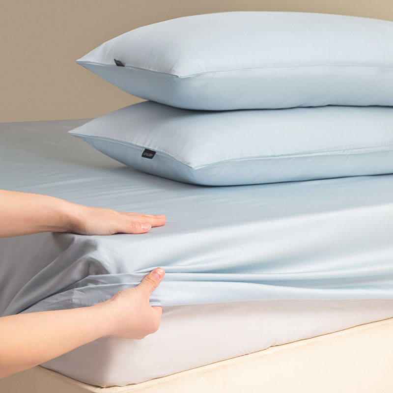a-Class Lyocell Tencel Solid Color Cooling Brathable Bed Sheets and Pillowcase Home Textile