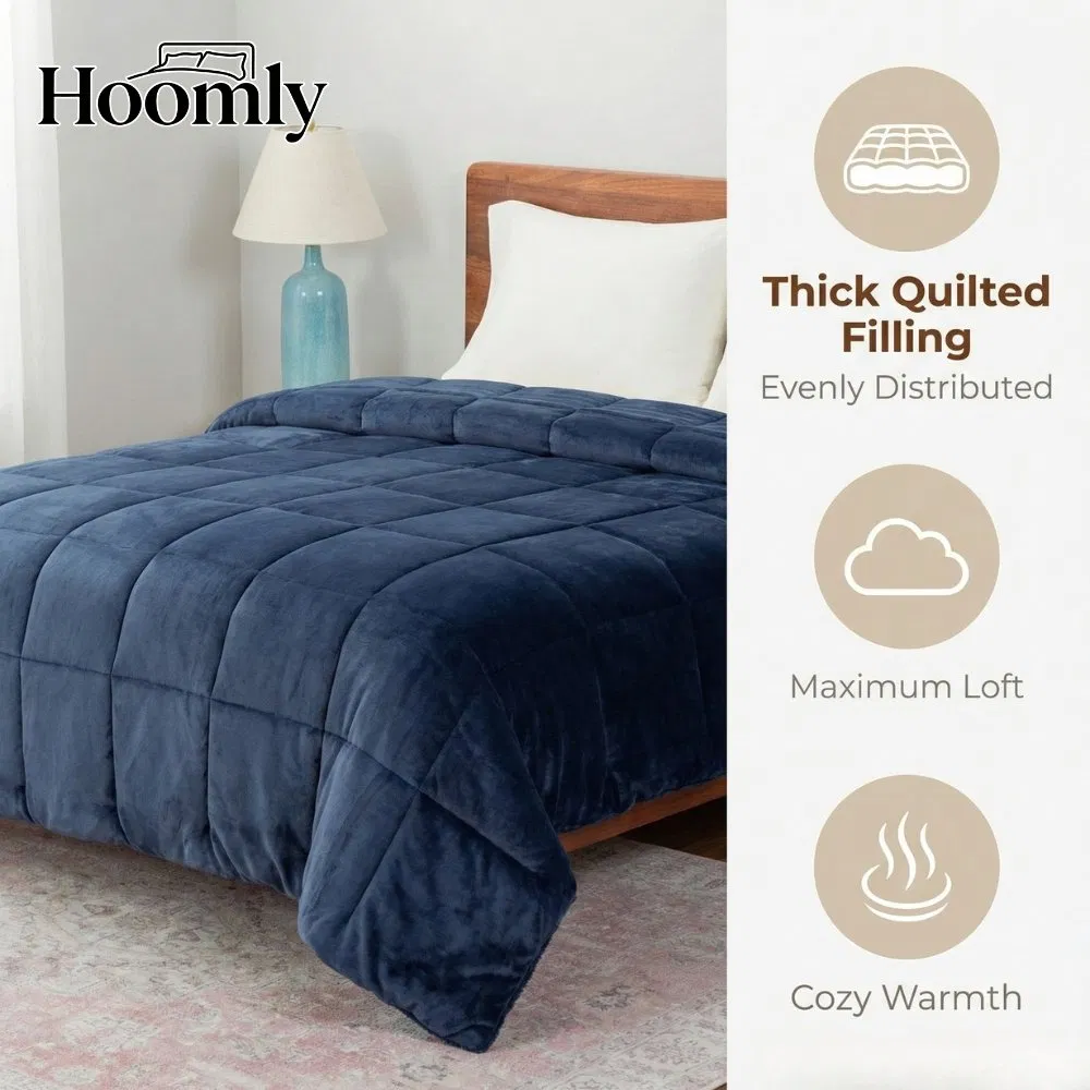 Hoomly Wholesale OEM/ODM High Quality Luxury Quilt Cover Embroidery Duvet Cover Comforter Bedroom Hotel Bedding Sets