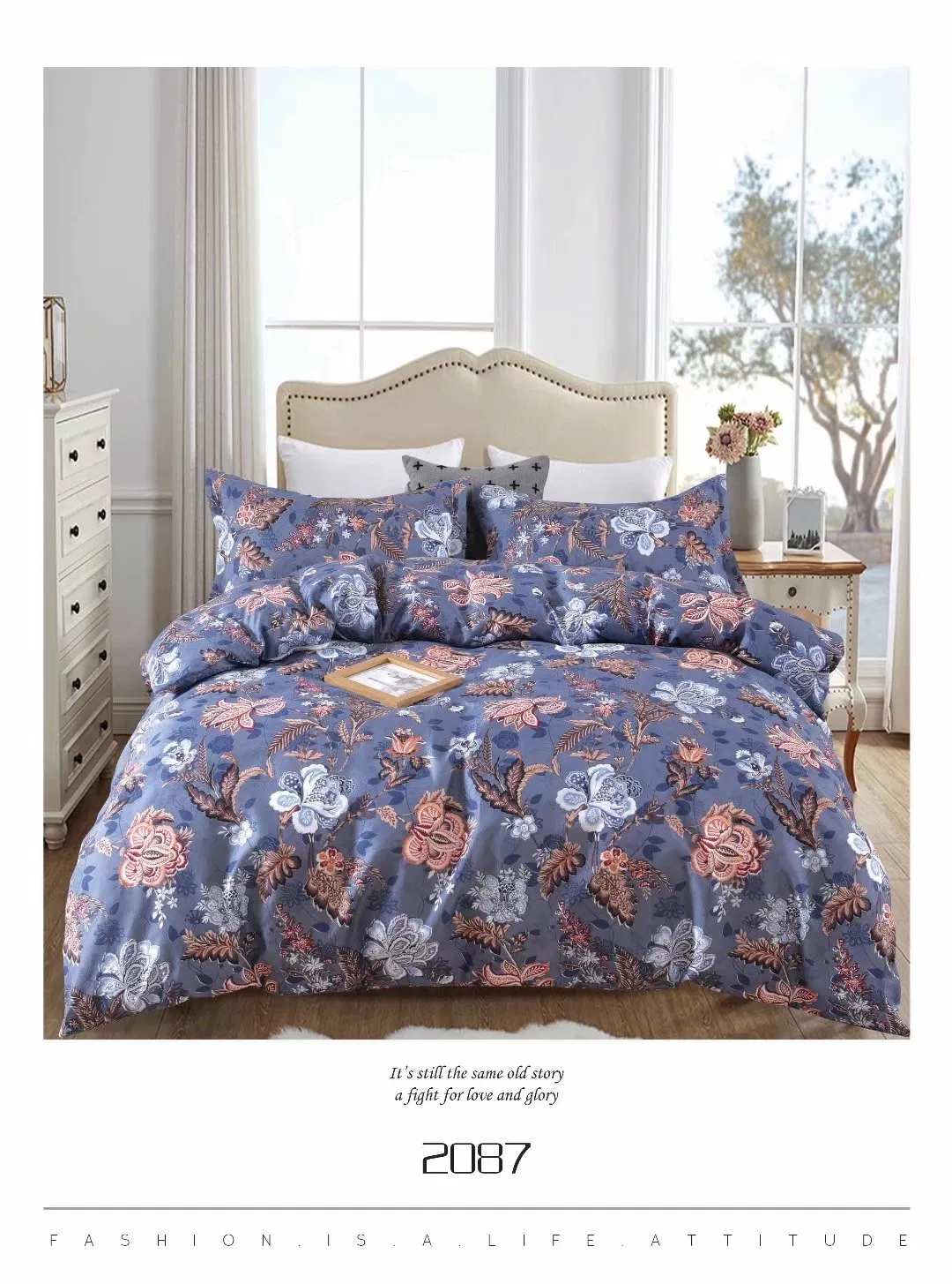 Embroidered Bed Sheets Cotton Duvet Sets Microfiber Comforter