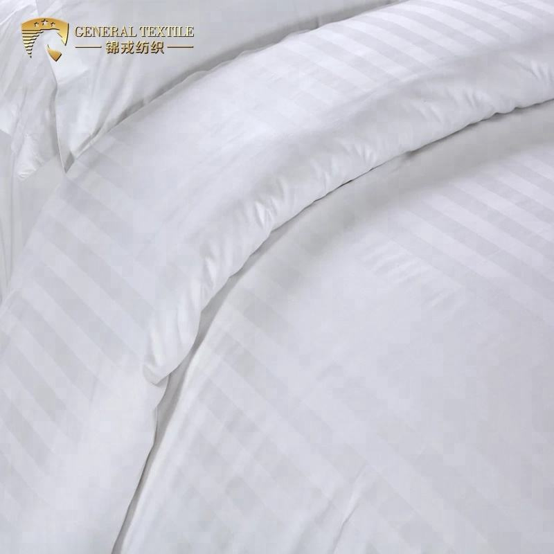 Luxury 100% Cotton Hotel Linen Bed Sheet Pillow Case Bedding Set