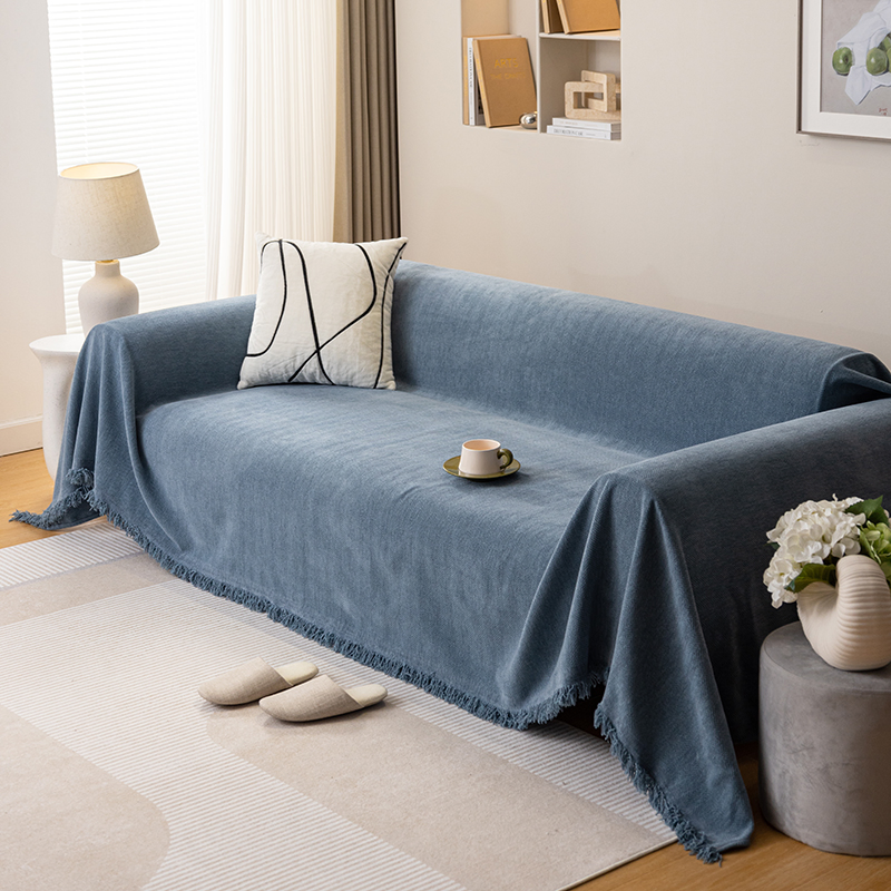 Cozy Decorative Knitted Flannel Fleece Blanket for Sofa