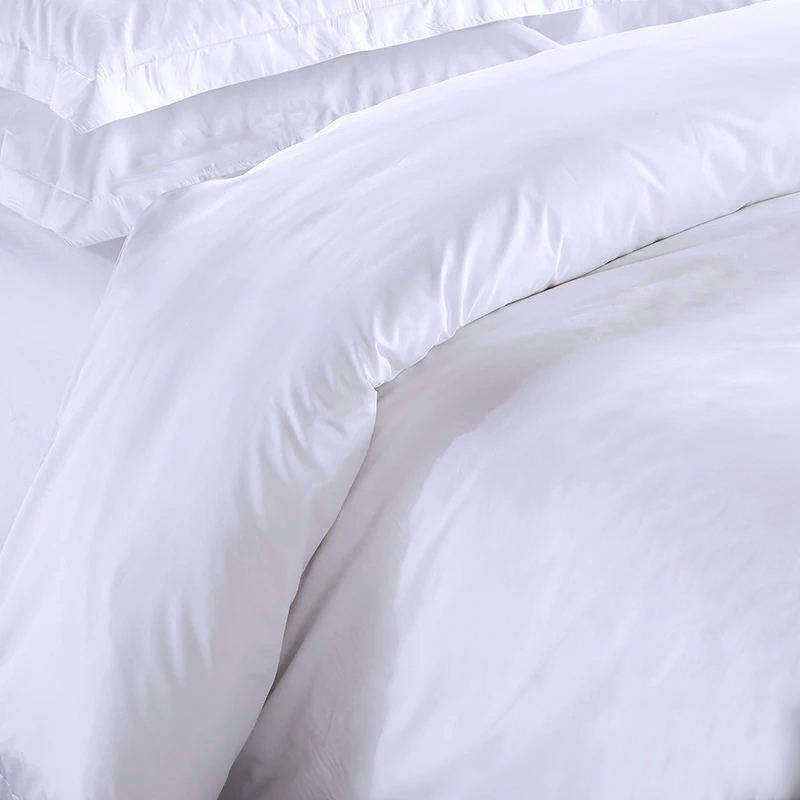 All-Seasons Hotel Bed Linen Sheet Sets 100% Cotton White Luxury Bedding Set