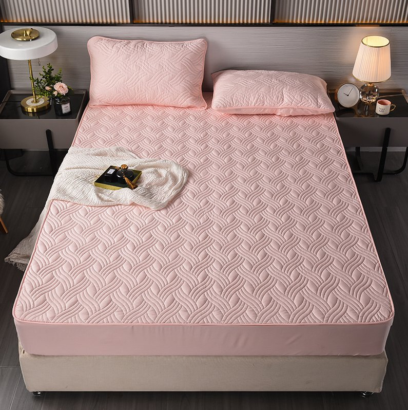 Fitted Sheet Single Piece Pure Cotton with Cotton Simmons Protective Cover Thickened Non Slip Mattress Cover Hotel Bedspread