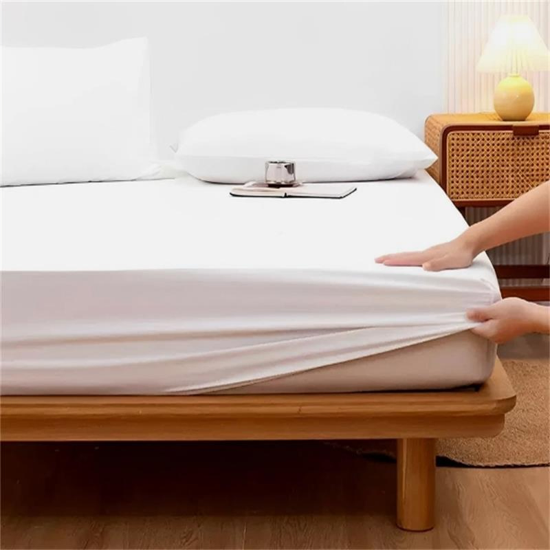 100% Natural Cotton Queen Size Deep Pocket Fitted Sheet