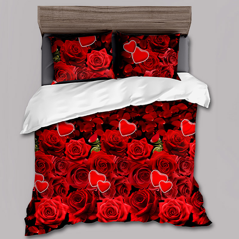 Wishing Heart Luxury Bed Set Twin Full Queen King Size Bedding Set for Adult Kids