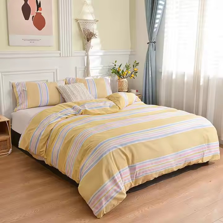 Hot Sale Wholesale Washable Summer Ice Silk Cooling Mat Three Piece Bed Sheet Set