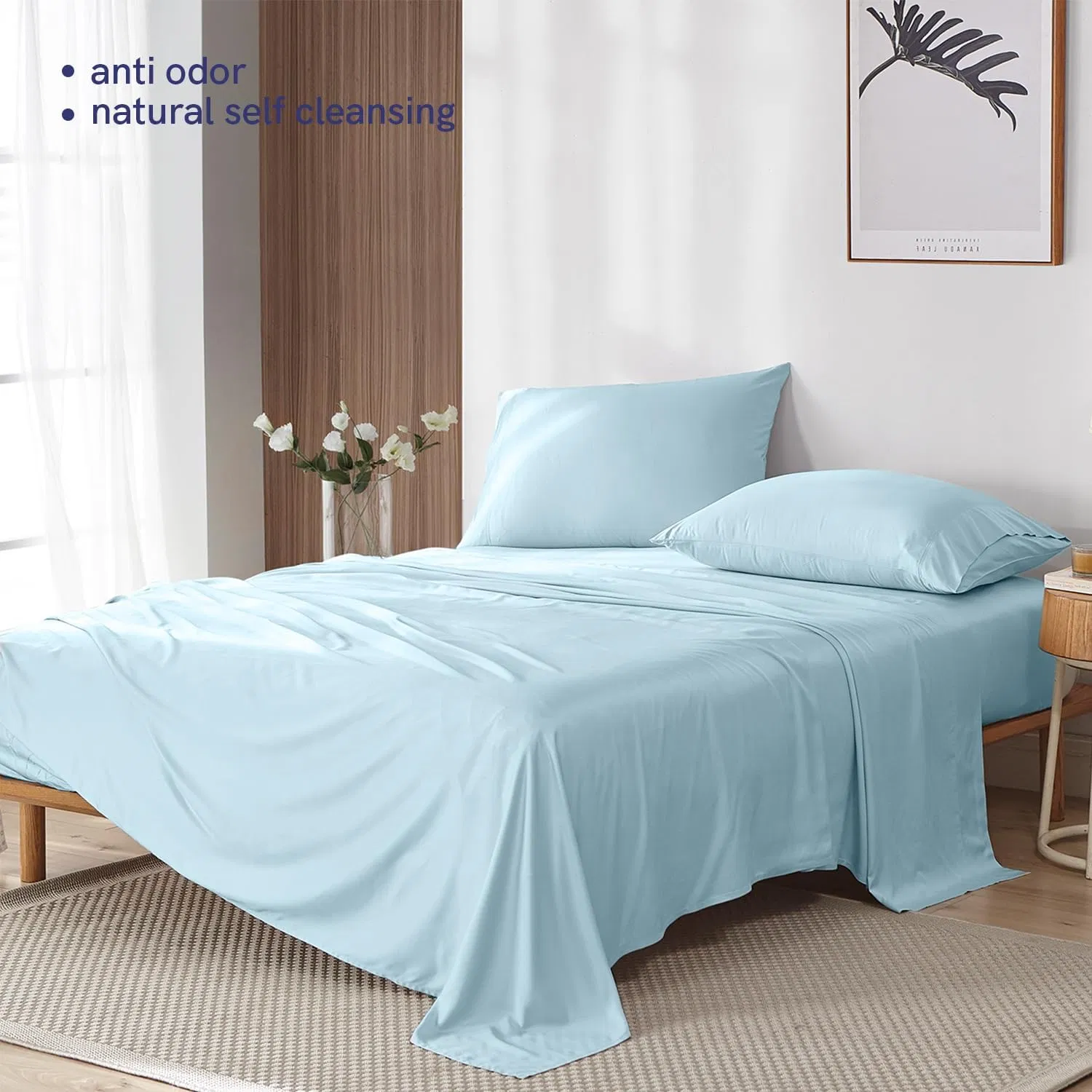 Bamboo Sheet Set Soft and Breathable Bamboo Sheets for All-Season Use
