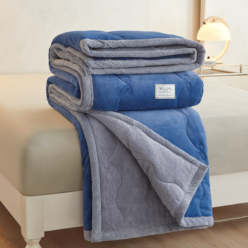 Korean Soft Bed Airline Blankets Mink Milk Velvet Weighted Microfiber Polyester Flannel Fleece Blanket