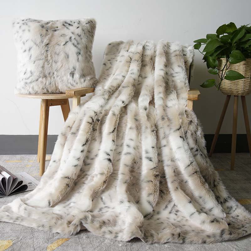 Fake Fur Blanket of Print Bedding Cover Throw Weighted