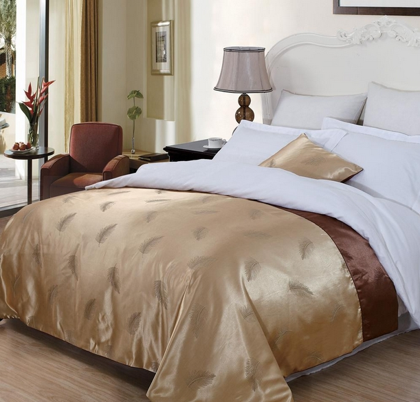 Hotel White Cotton Bedding Comforter Sets Queen King Size Luxury Bed Sheets Hotel Collection Bedding