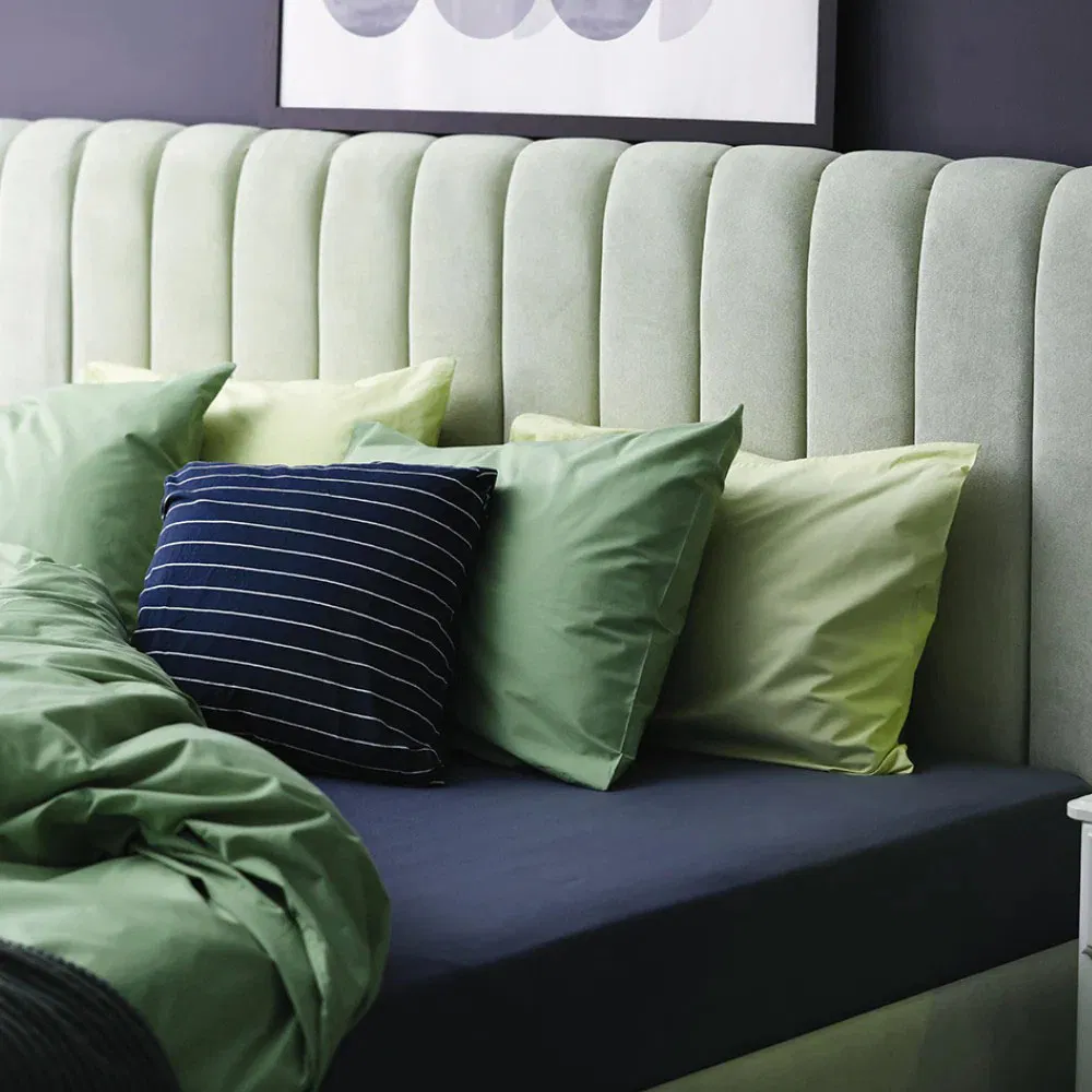 Hypoallergenic Cooling Waterproof Bed Sheet Cotton Flat Sheet Reusable for Home Use