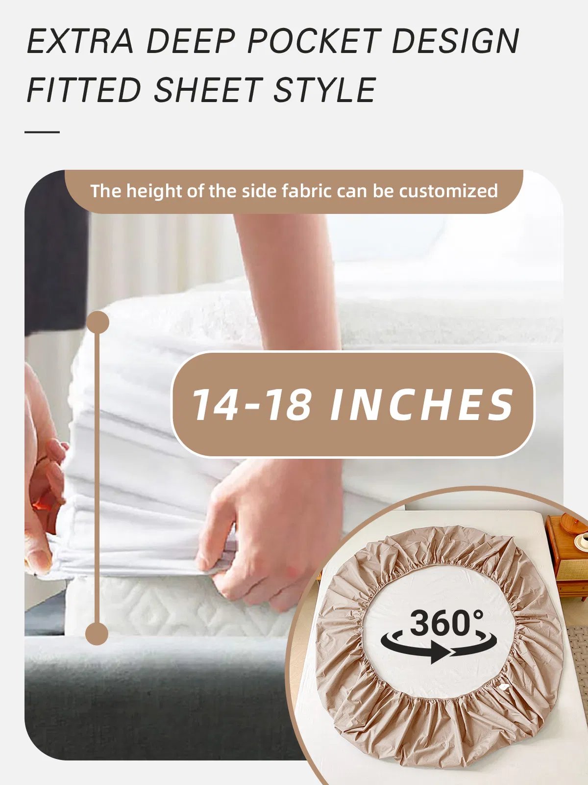 Microfiber Fitted Bed Cover Mattress Protector Fitted Sheet