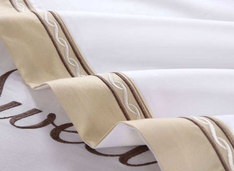 Good Price Custom King Queen Size 5 Star Hotel Comforter 100% Cotton Bedsheet Jacquard Embroidery Luxury Hotel Bedding Set From Nantong Home Textile