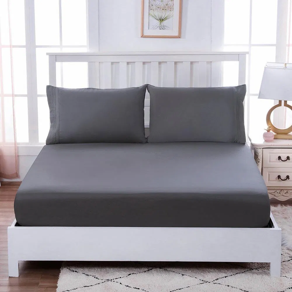 Custom Luxury Hotel Duvet Quilt Cover Bedding Set Microfiber Bedsheets