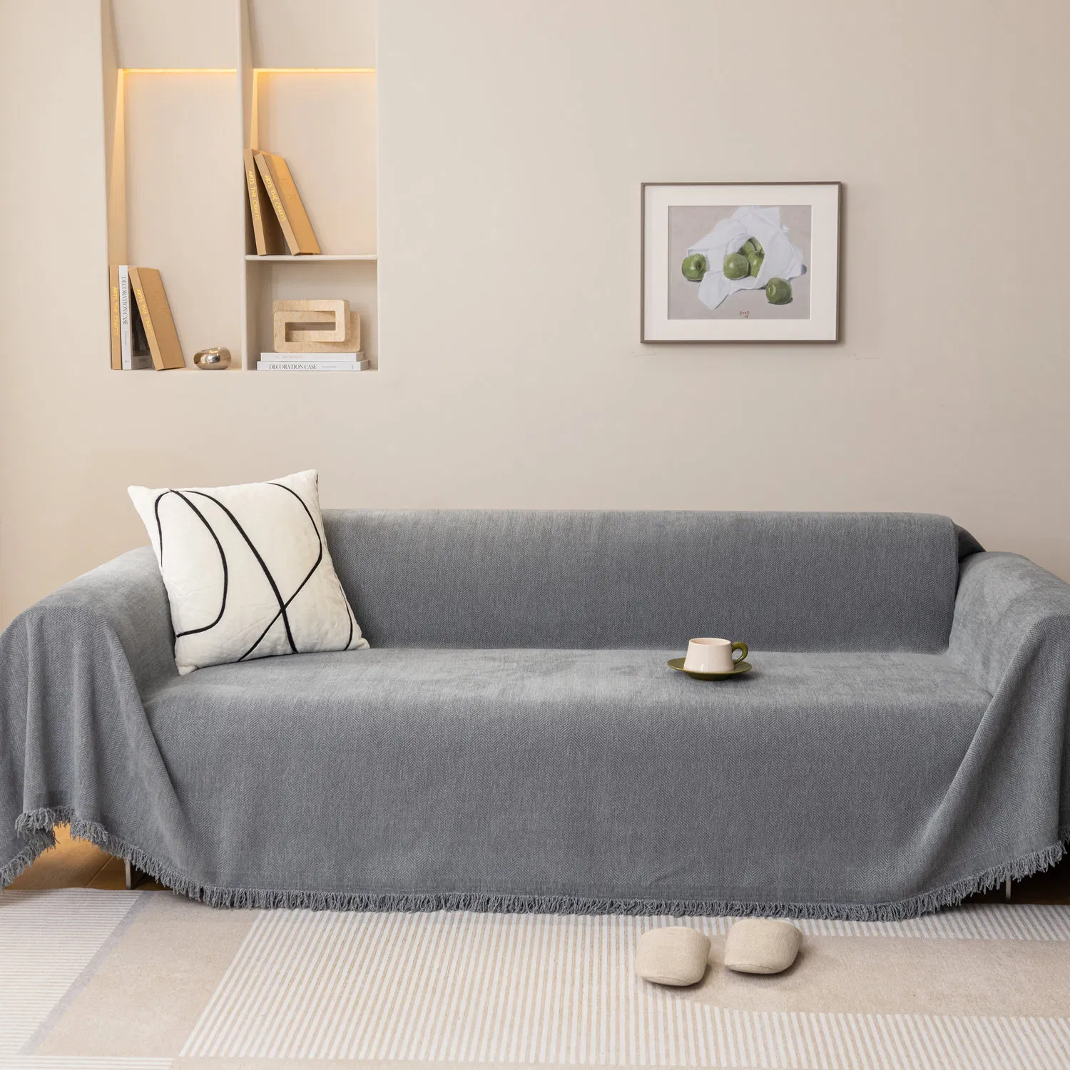 Four Season Office and Home Universal Anti Cat Scratch Sofa Polyester Blanket