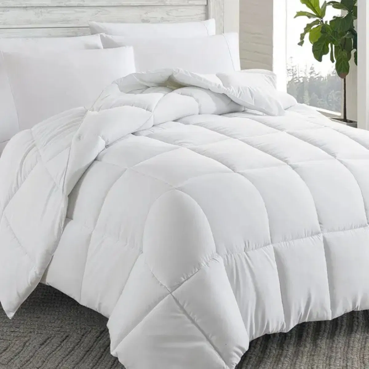 Hot Selling White Super Soft Duck Down Alternative Summer Quilt Comforter Duvet