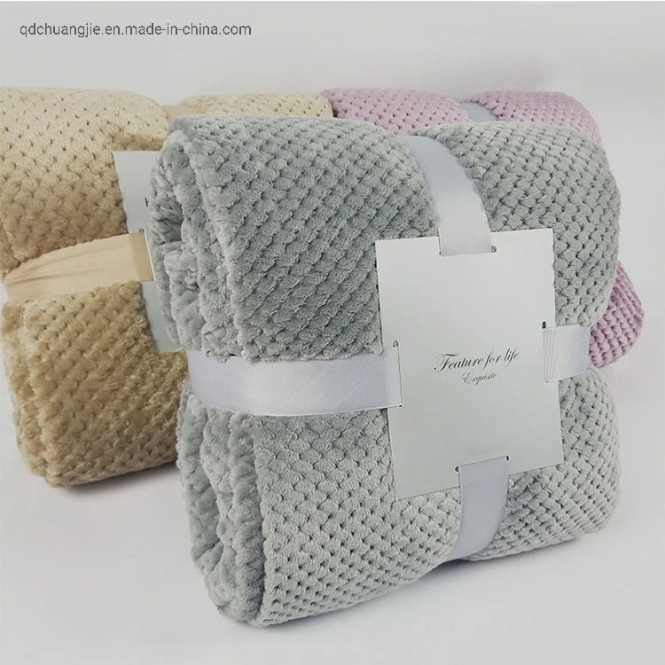 Microfibre Super Soft Coral Flannel Fleece Air Conditioning Travel Promotion Picnic Blanket