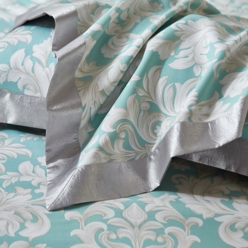 Three-Piece Bedding Sheet Set Home Textile Pure Bamboo Fiber Soft Cooling Mat Bed Sheets with Reactive Printing