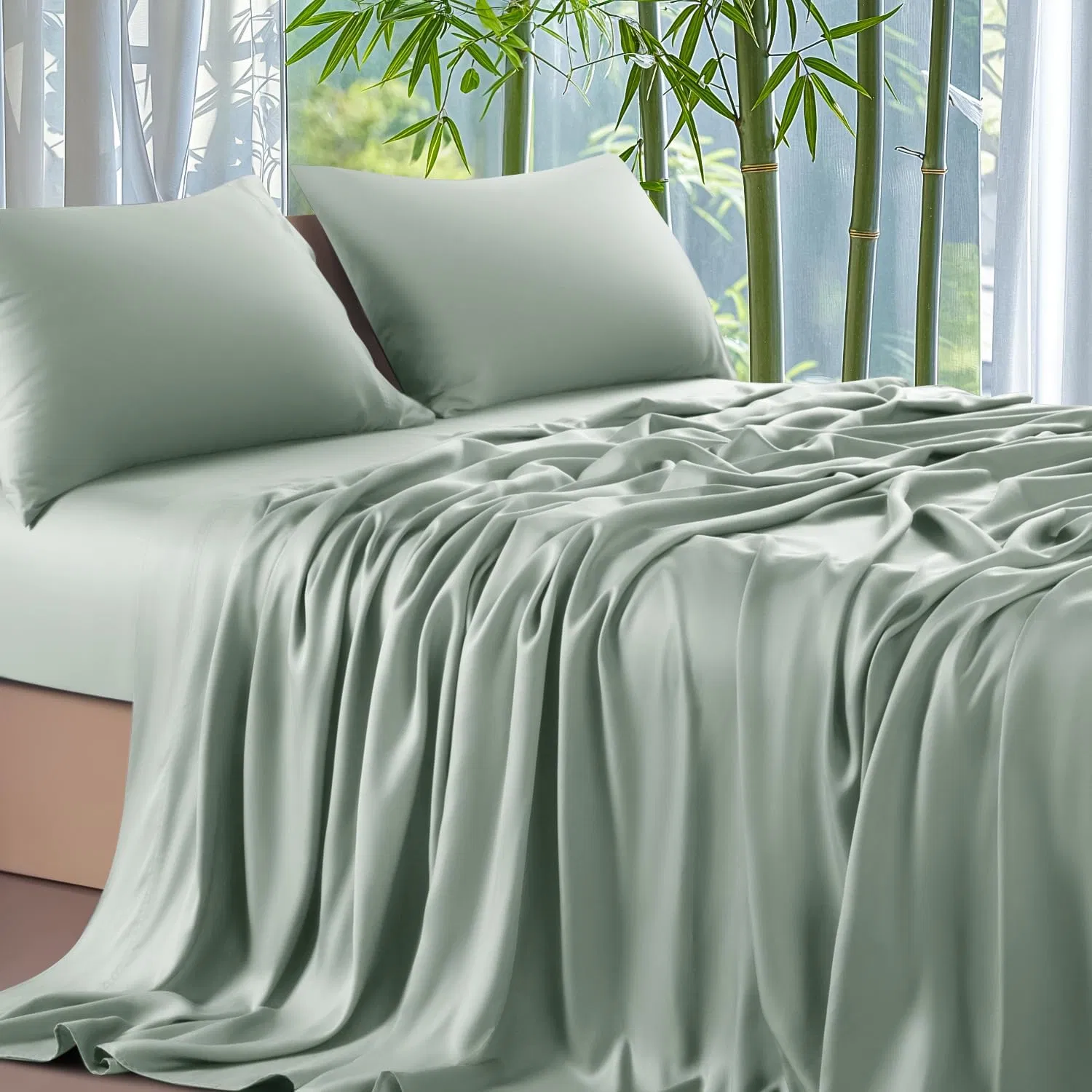 100% Organic Viscose From Bamboo Sheets Ultra Soft &amp; Luxuriously Cooling Sheets