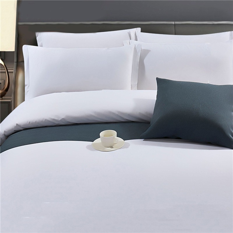 OEM/ODM Wholesale Luxury White 100% Cotton Bedsheet Quilt Comfoter Duvet Hotel Bedding Set