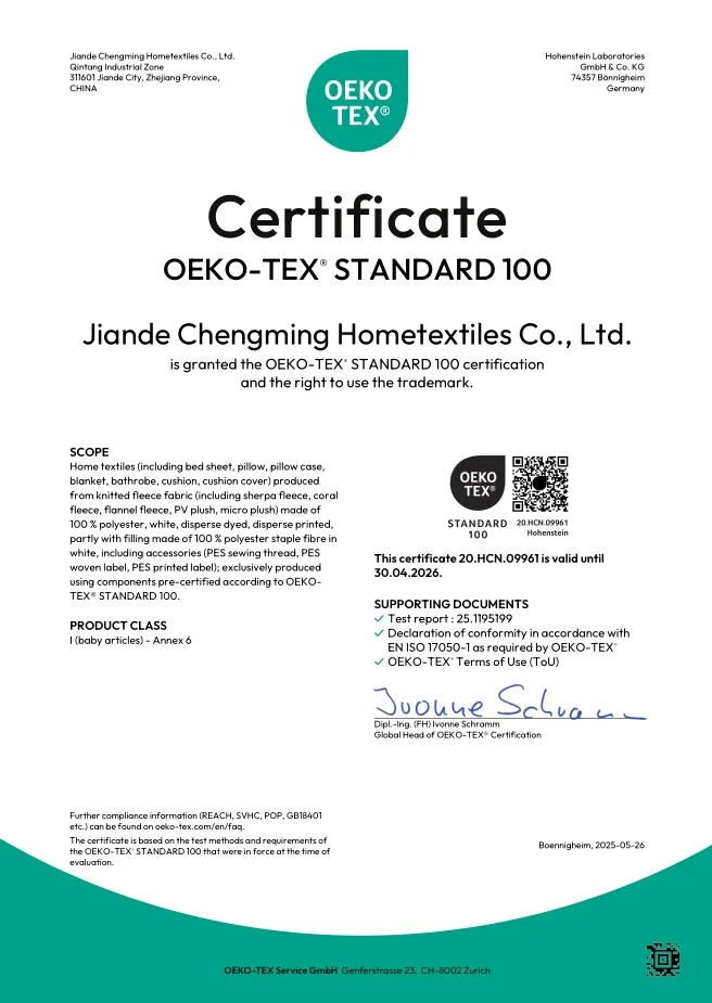 OEKO-TEX Certificate