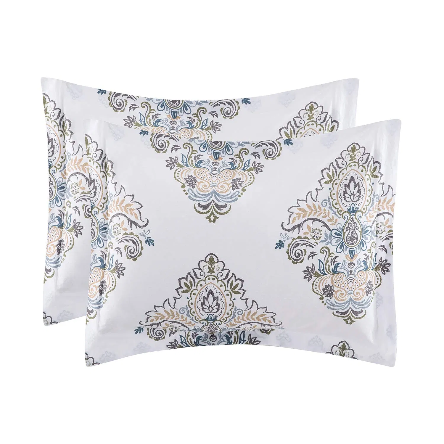 King Size Collections Soft Egyptian Modern Medallion Damask Duvet Cover Bedding