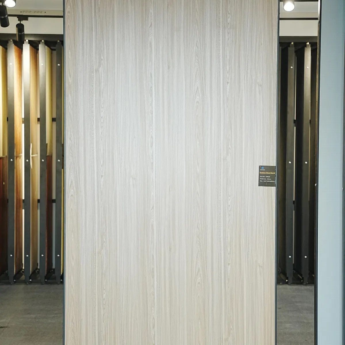 Length Wood Grain Marble Glossy Bamboo Charcoal Wood Veneer Sheet