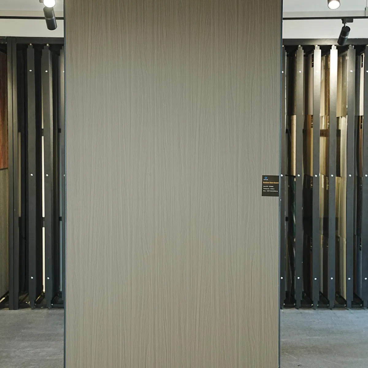 Length Wood Grain Marble Glossy Bamboo Charcoal Wood Veneer Sheet