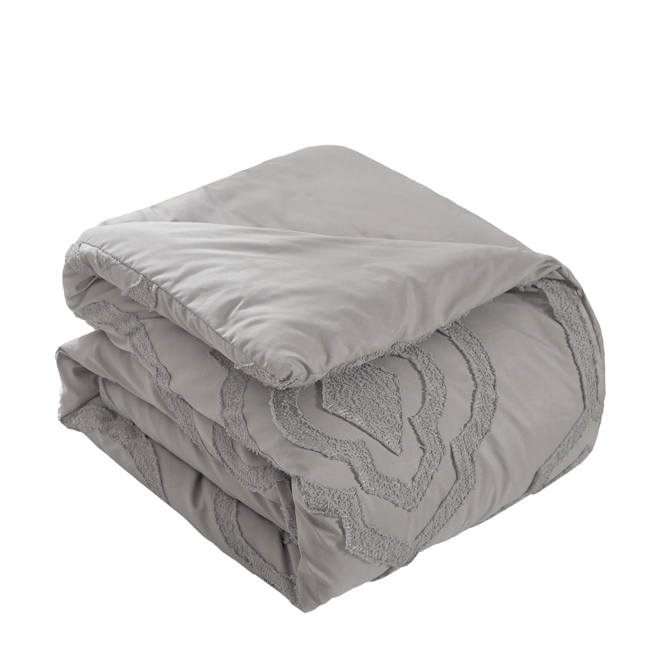 Fashion Tufted Designs Comforter with Filling 6PCS Set All Sizes