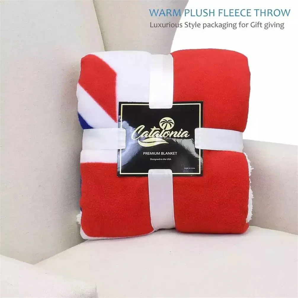 Blanket Acrylic Polyester Coral Fleece Blankets Custom Quilted Blanket