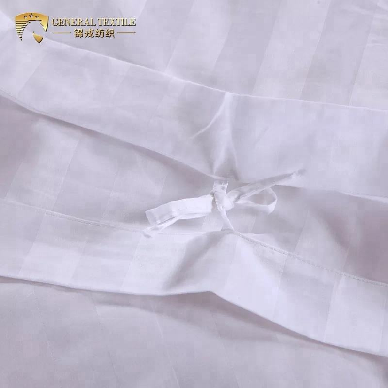 Luxury 100% Cotton Hotel Linen Bed Sheet Pillow Case Bedding Set